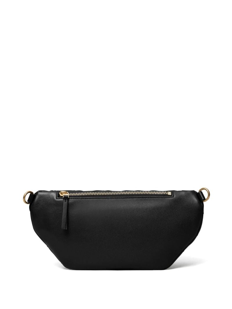 Black Fleming Leather Belt Bag