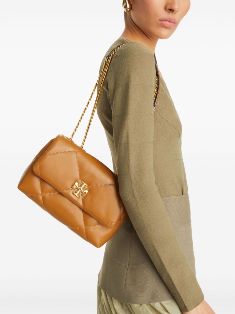 Brown Kira Small Leather Shoulder Bag