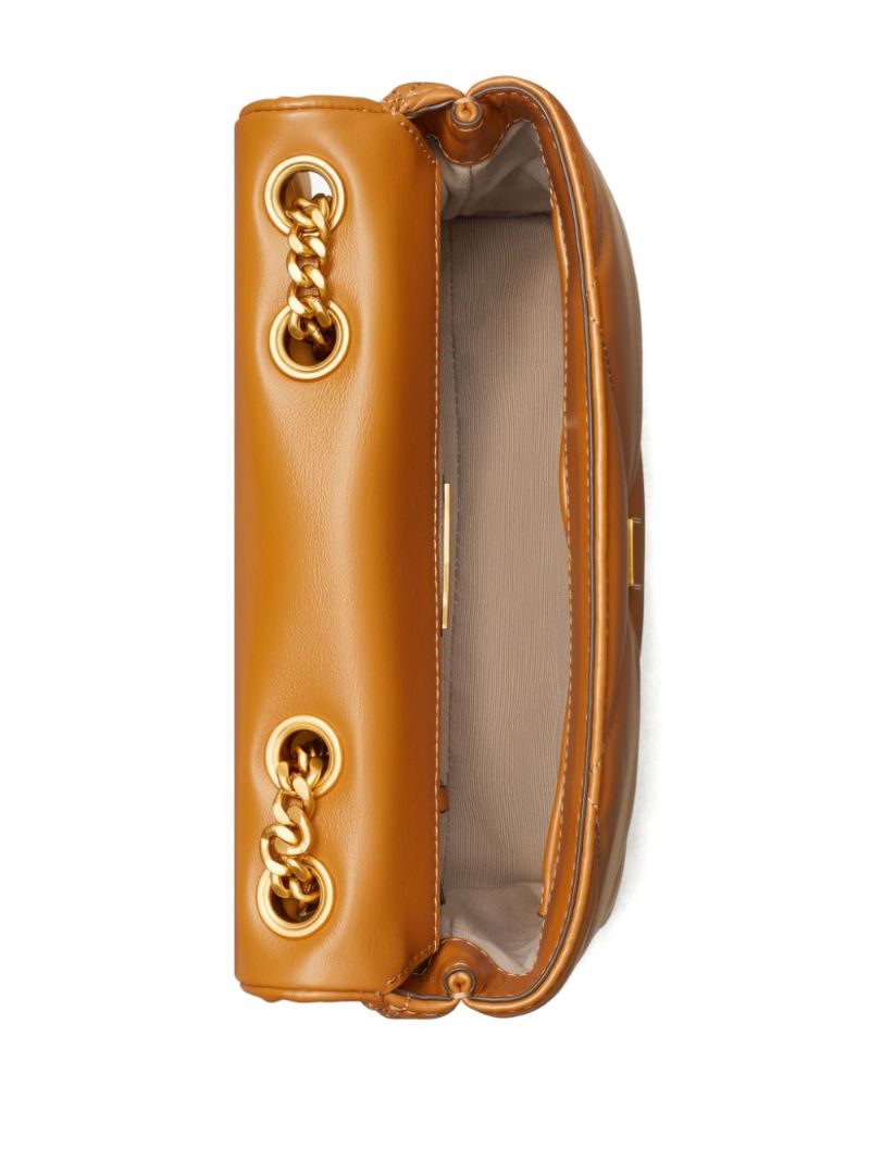 Brown Kira Small Leather Shoulder Bag