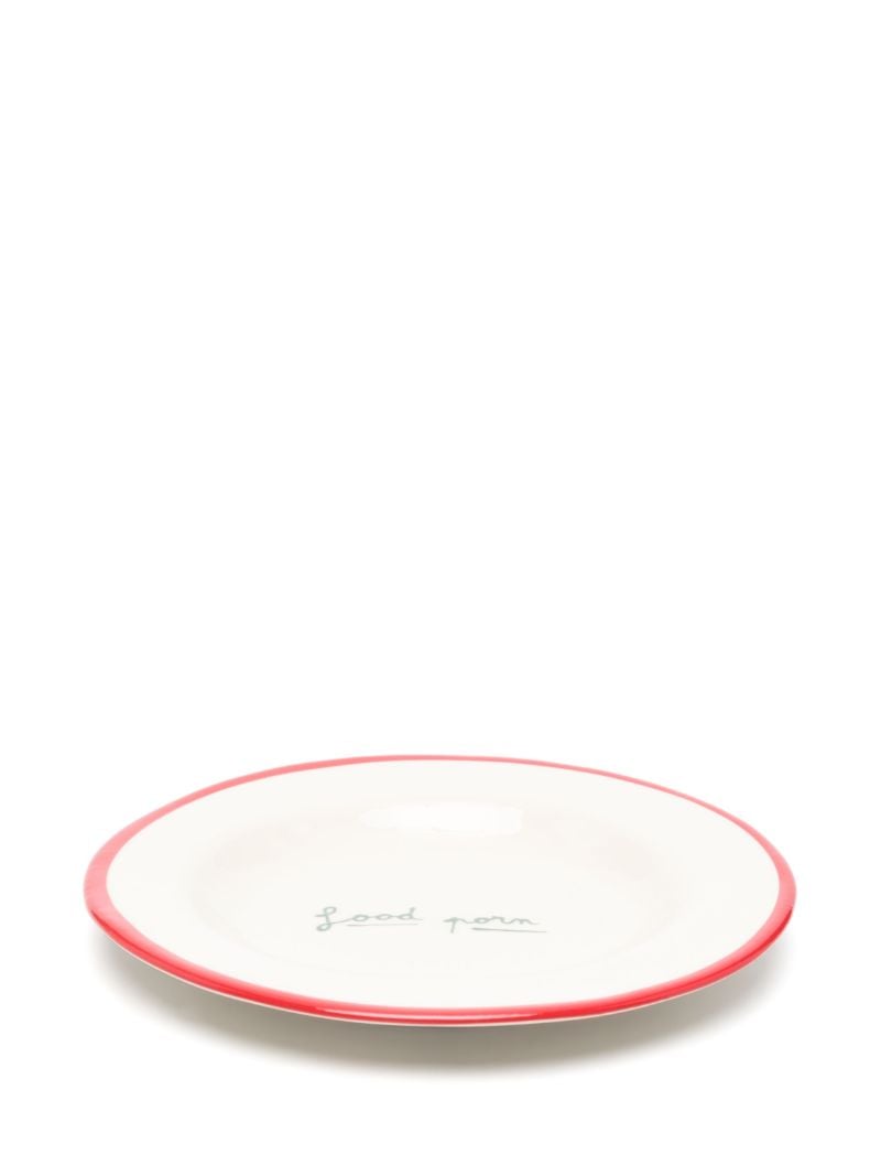 X Browns Printed Stonewear Plates Set