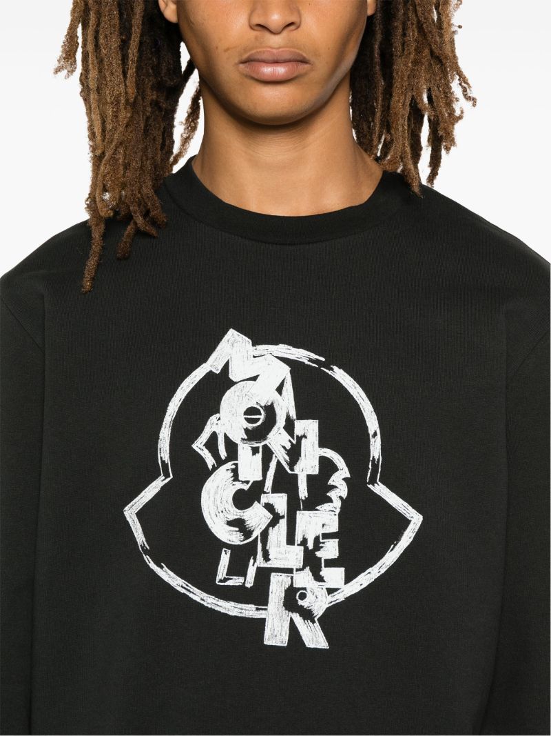 Black Logo-print Sweatshirt
