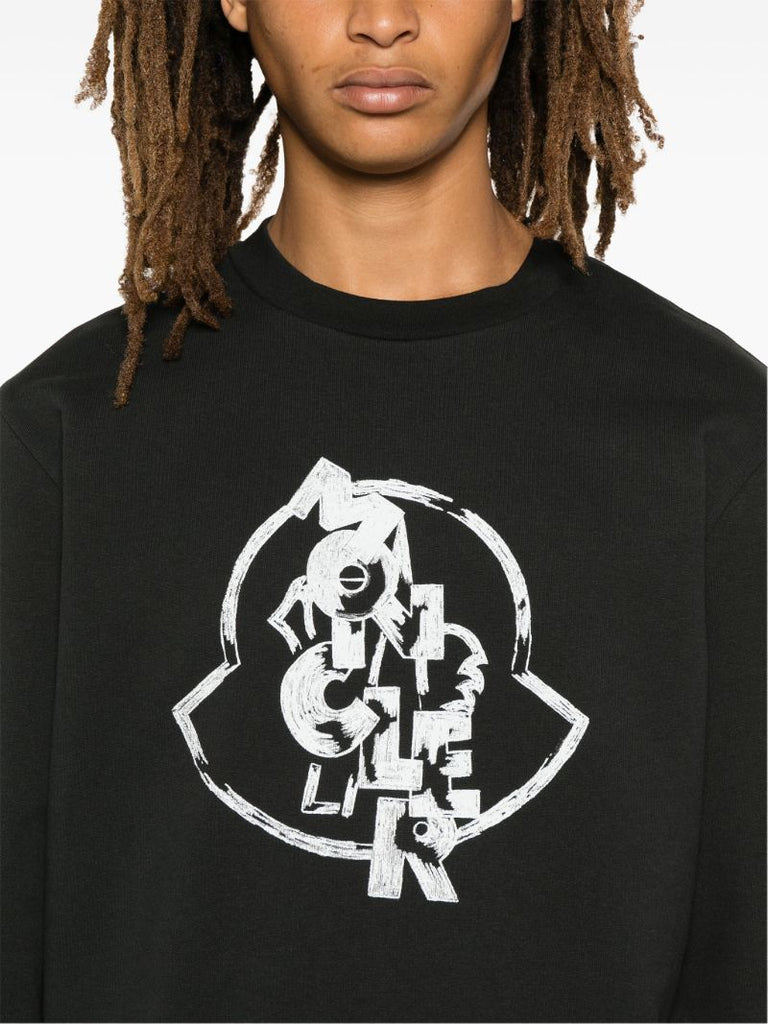 Black Logo-print Sweatshirt