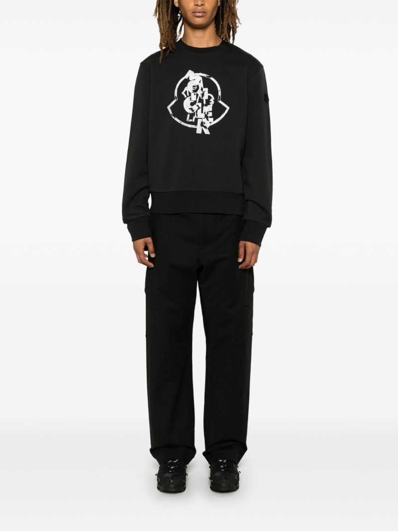 Black Logo-print Sweatshirt