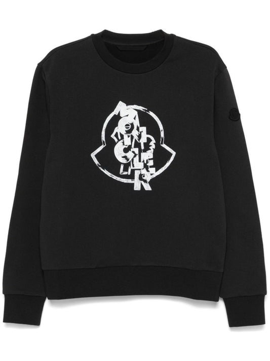 Black Logo-print Sweatshirt