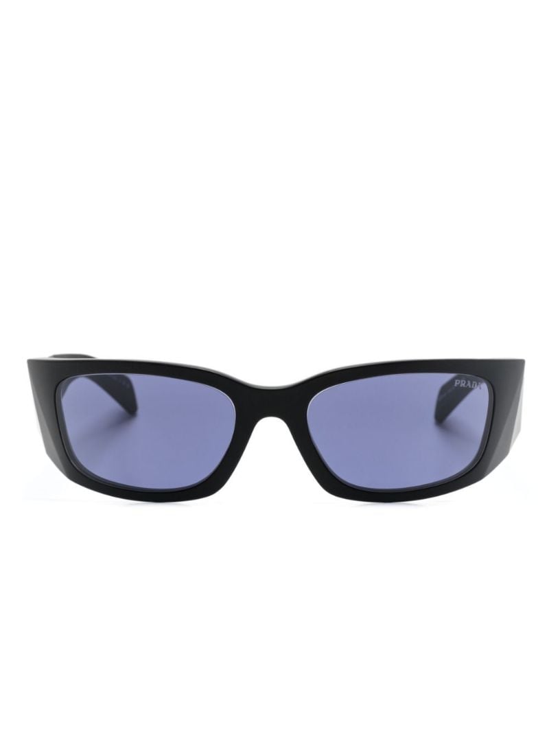 Black Symbole Rectangular-frame Sunglasses