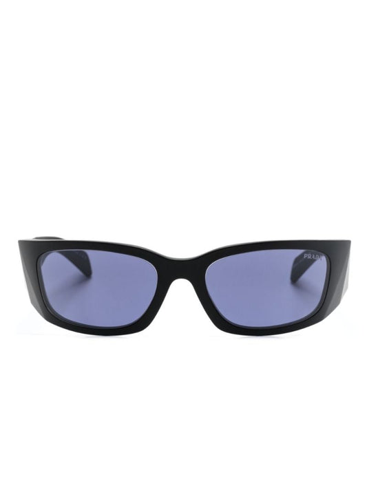 Black Symbole Rectangular-frame Sunglasses