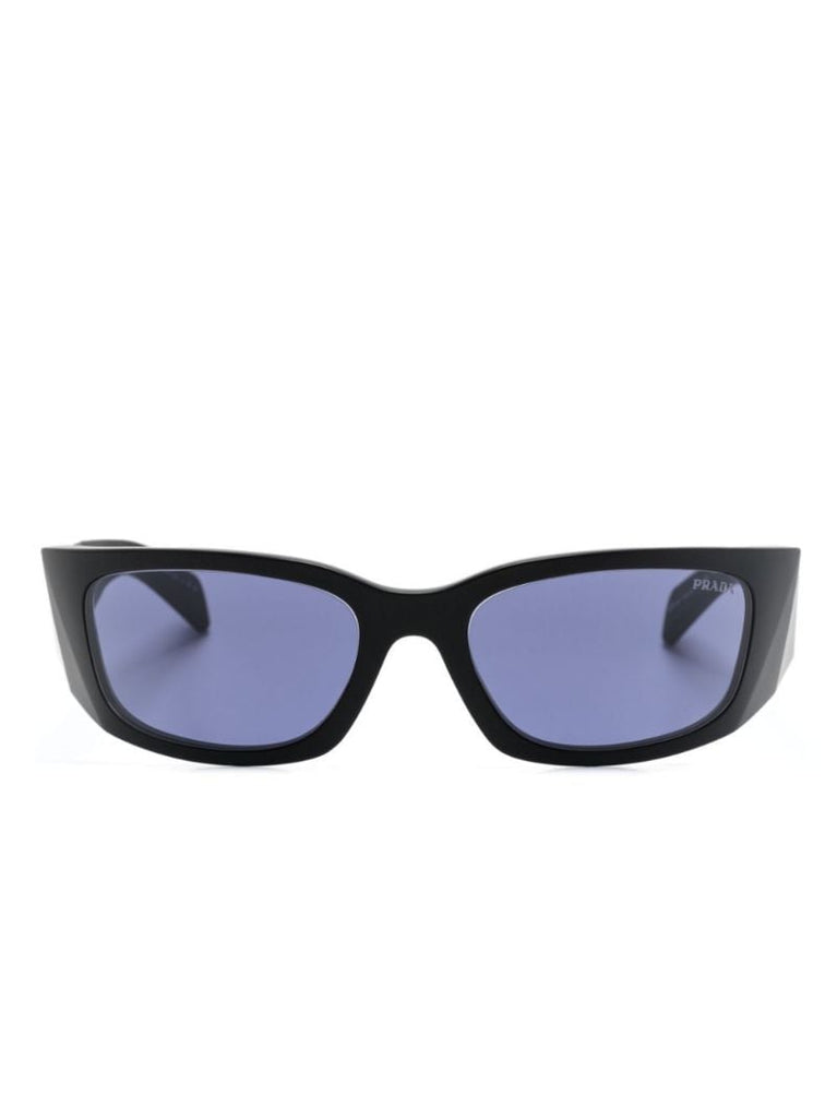 Black Symbole Rectangular-frame Sunglasses