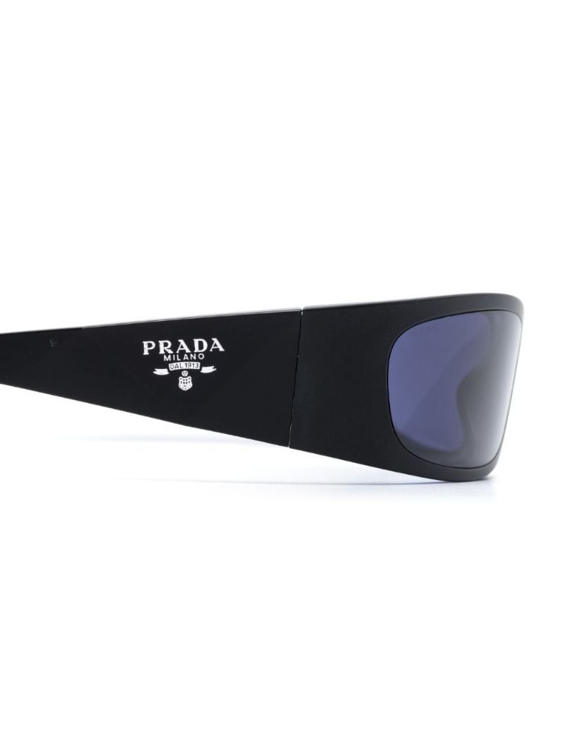 Black Symbole Rectangular-frame Sunglasses