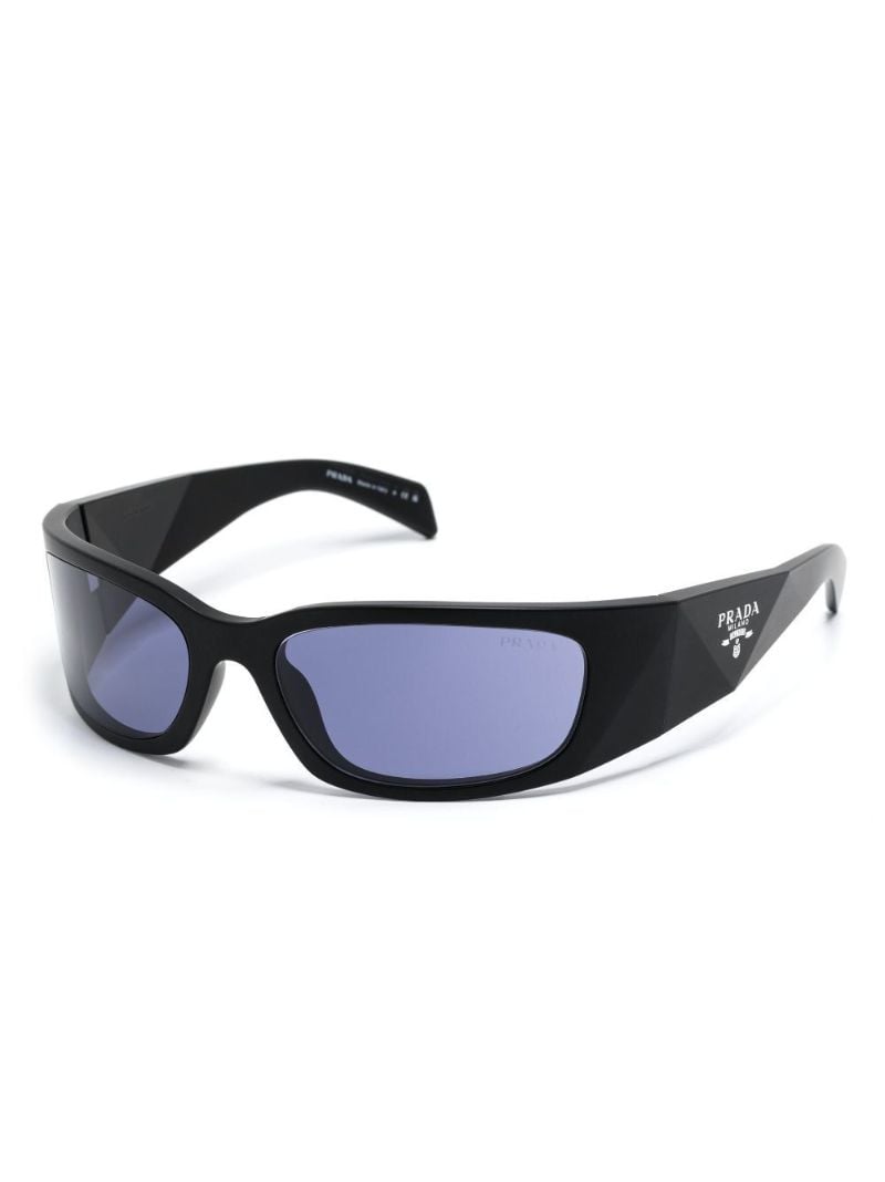 Black Symbole Rectangular-frame Sunglasses