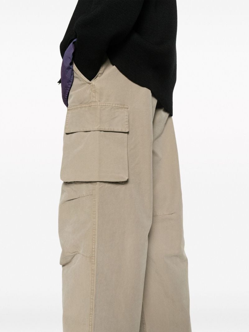 Brown Mount Cotton Cargo Trousers