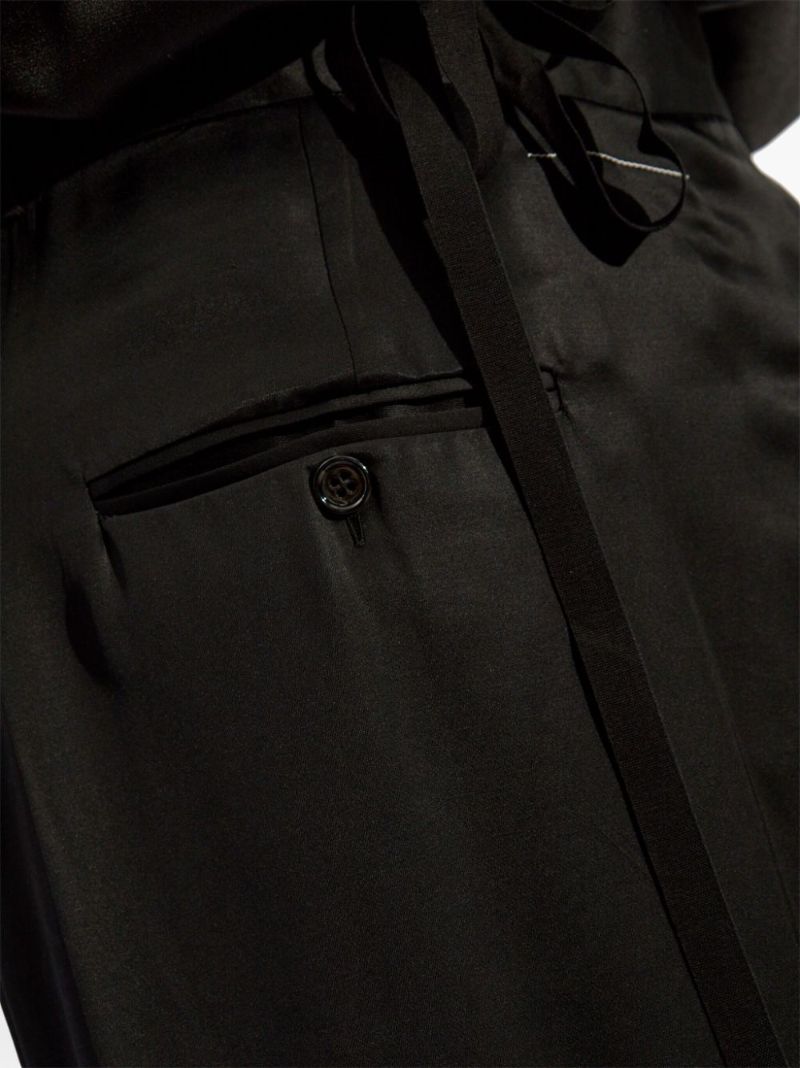 Black Satin Maxi Skirt