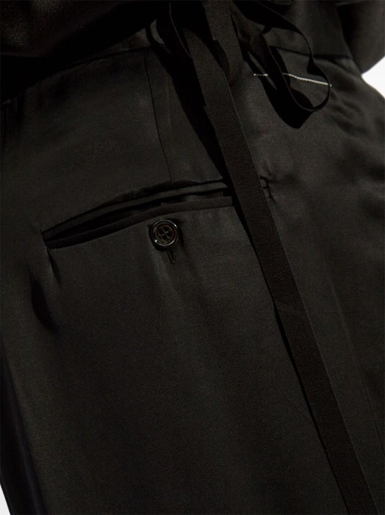 Black Satin Maxi Skirt