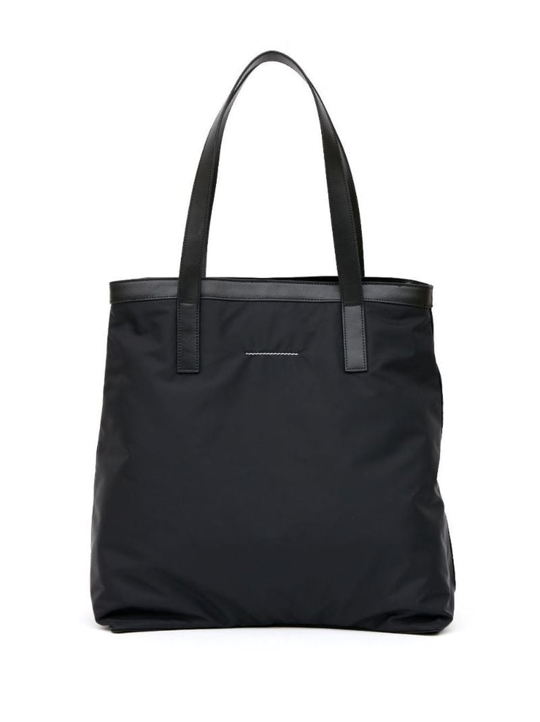 Black Logo-patch Tote Bag