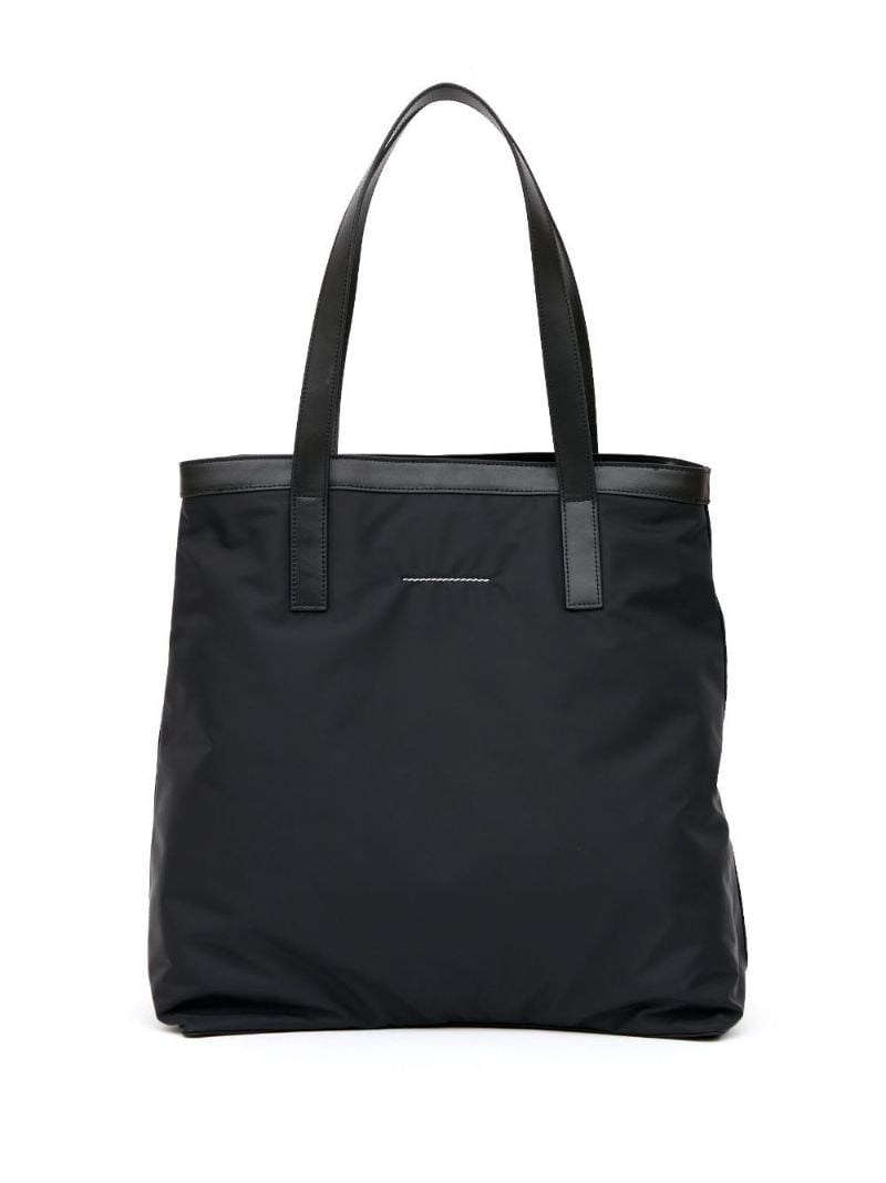 Black Logo-patch Tote Bag