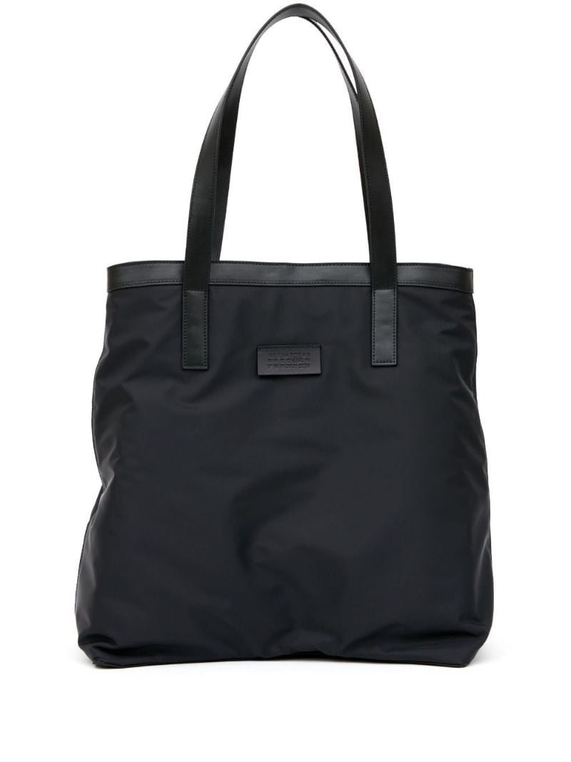 Black Logo-patch Tote Bag