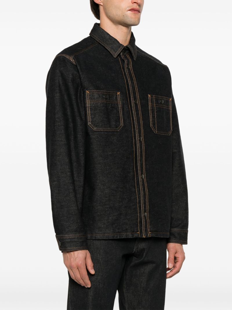 Contrast-stitching Denim Jacket
