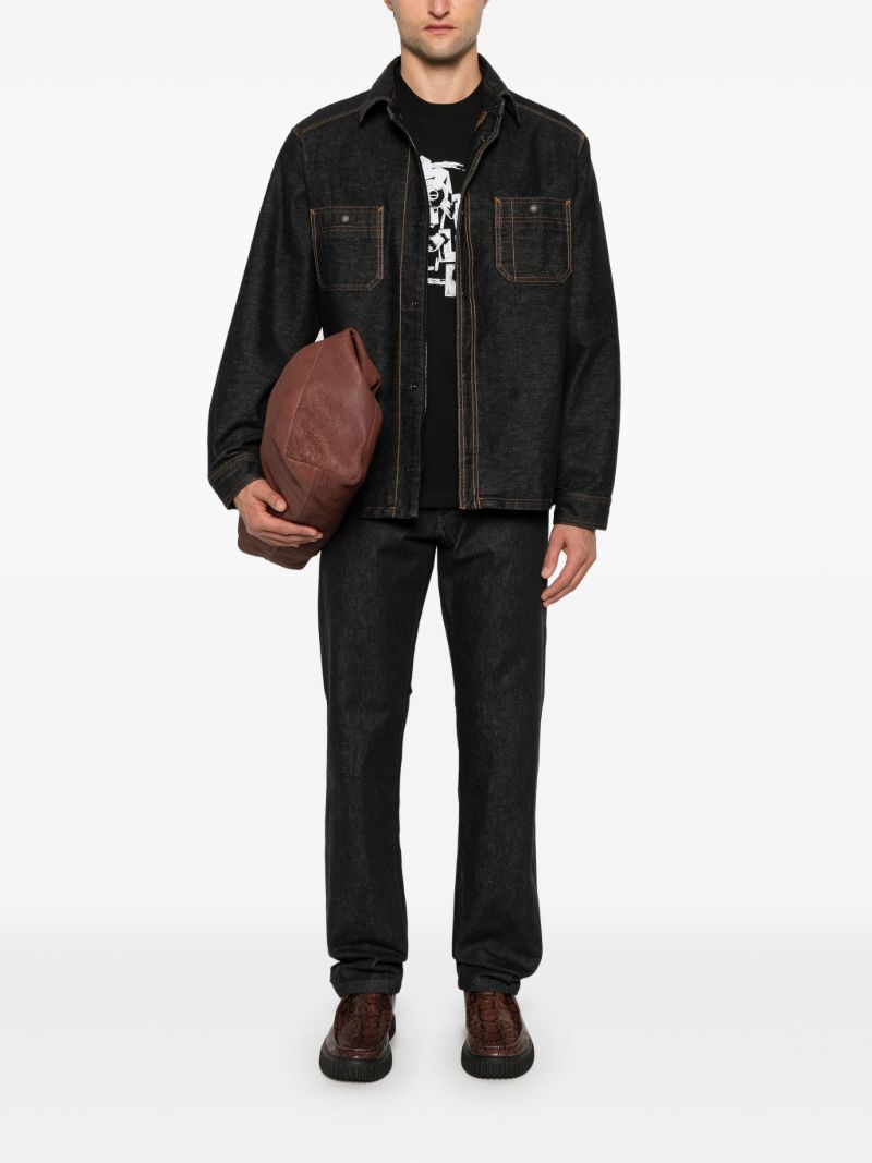 Contrast-stitching Denim Jacket
