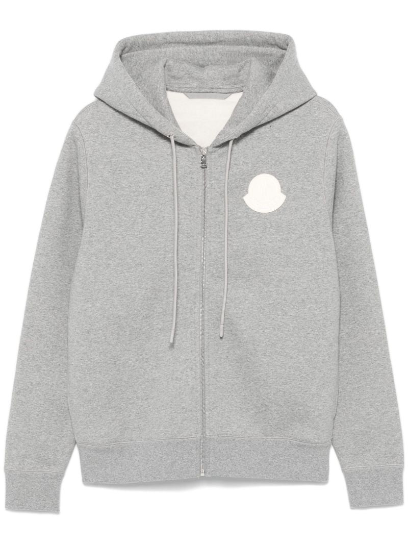 Grey Logo-appliquÃ_x0083_Â© Hoodie