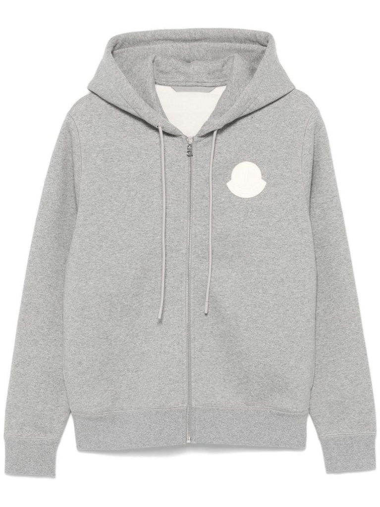Grey Logo-appliquÃ_x0083_Â© Hoodie
