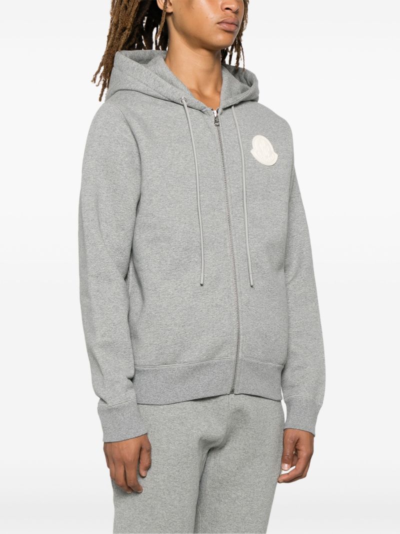 Grey Logo-appliquÃ_x0083_Â© Hoodie