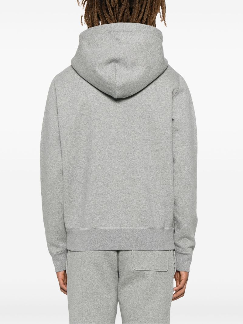 Grey Logo-appliquÃ_x0083_Â© Hoodie