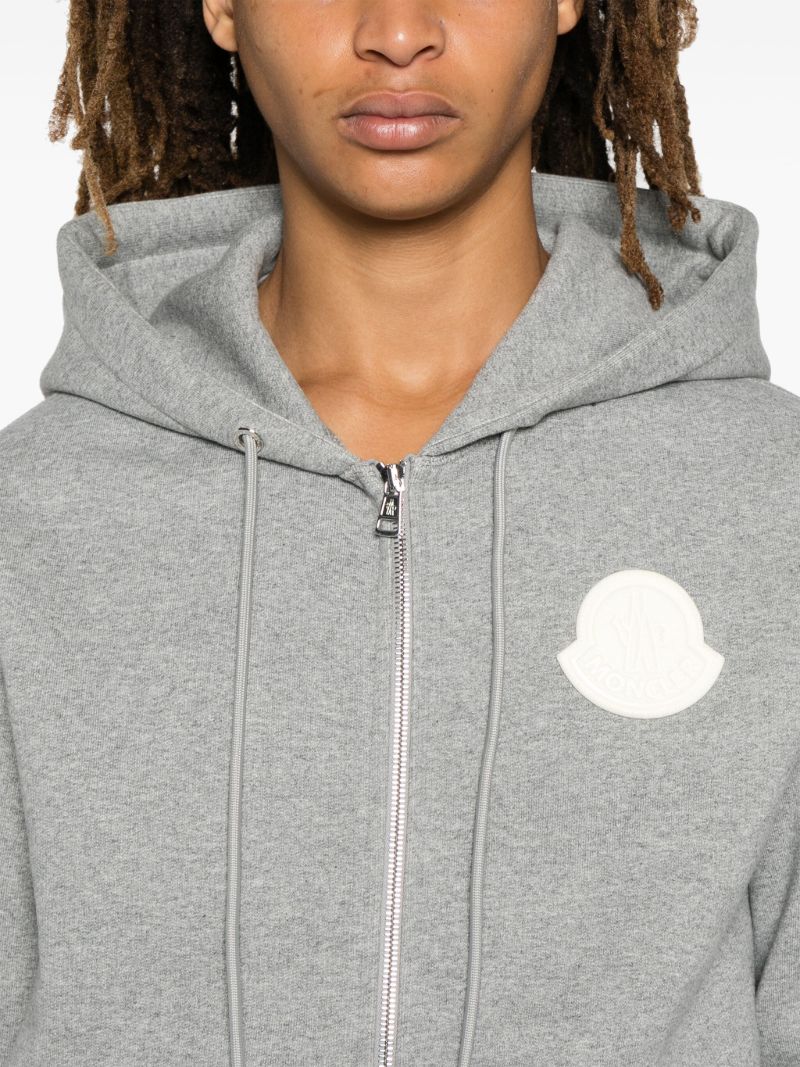 Grey Logo-appliquÃ_x0083_Â© Hoodie