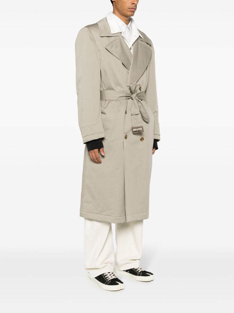Neutral Cotton Trench Coat
