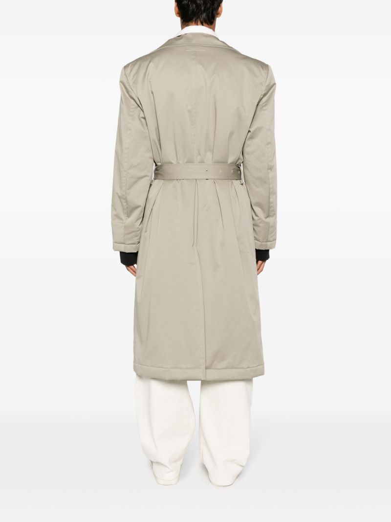 Neutral Cotton Trench Coat