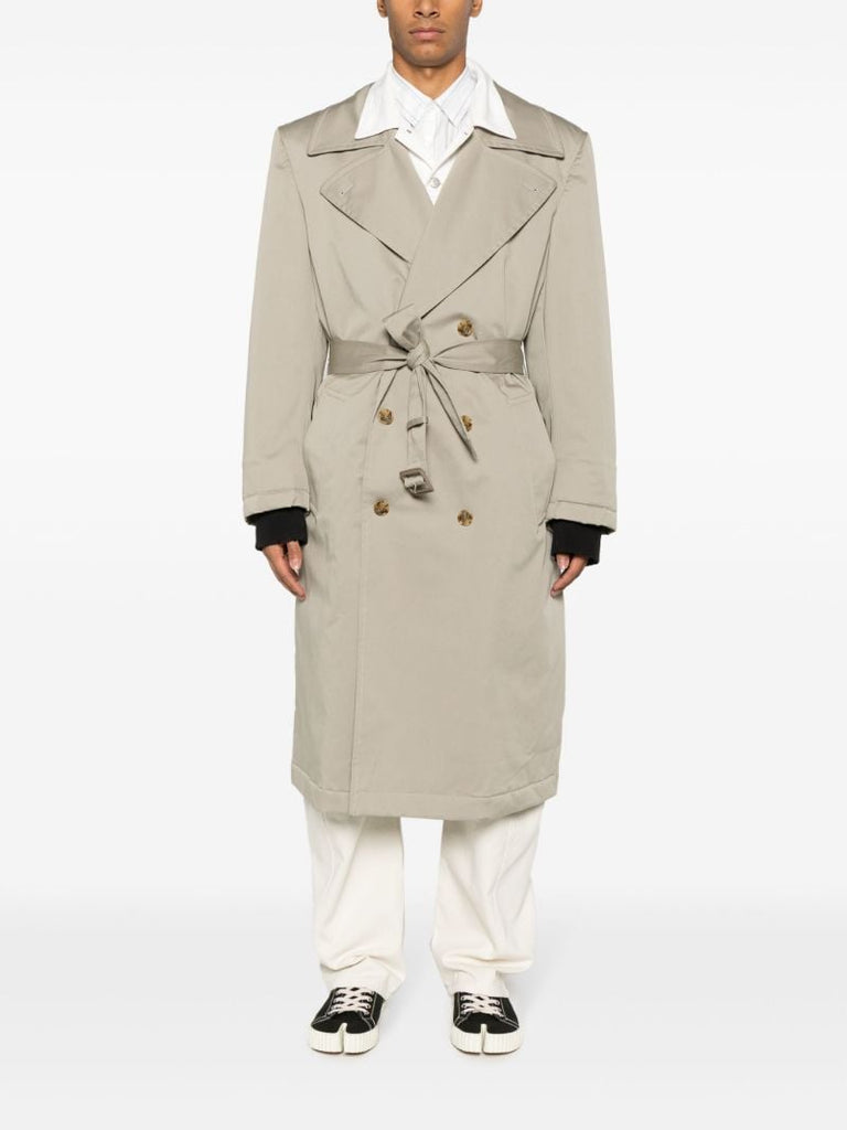 Neutral Cotton Trench Coat