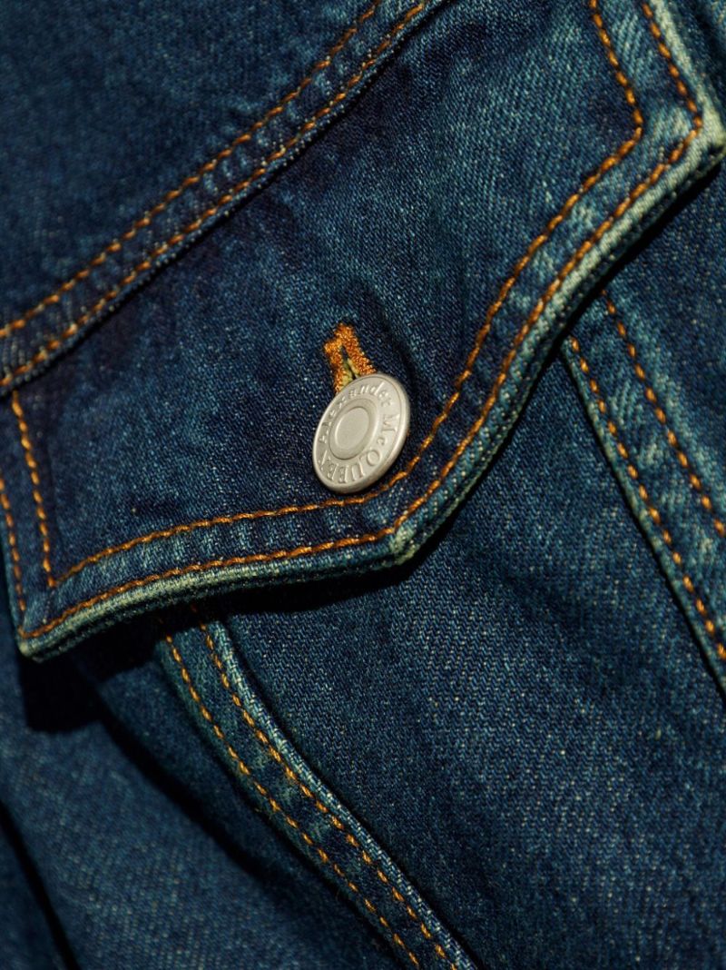 Waisted Stitched Denim Jacket