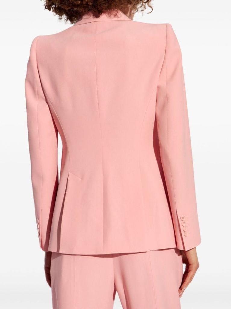 Leaf Crepe Single-breasted Blazer