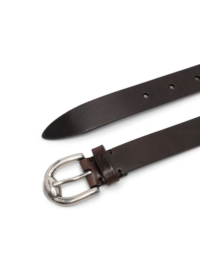 Brown Buckled Leather Belt