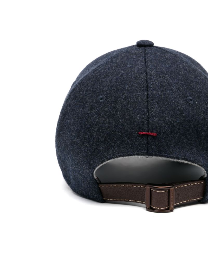 Blue Logo-embroidered Wool Baseball Cap