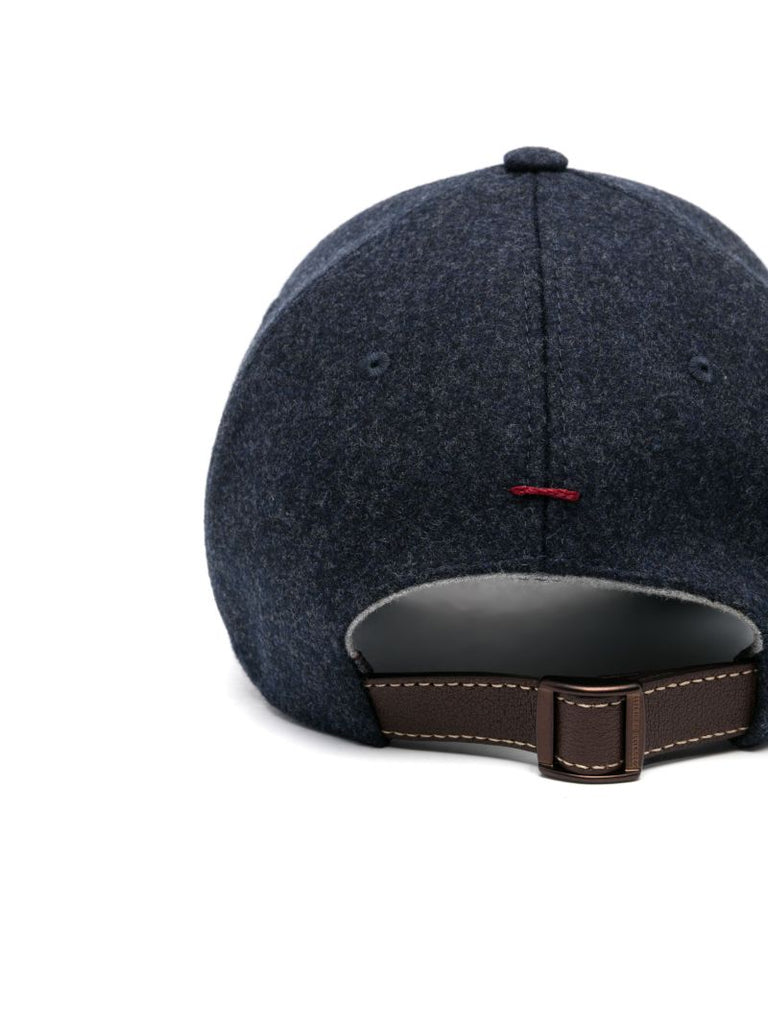 Blue Logo-embroidered Wool Baseball Cap