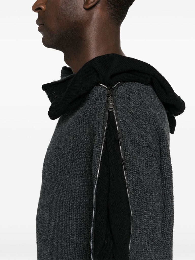 Ruffled-neck Sweater