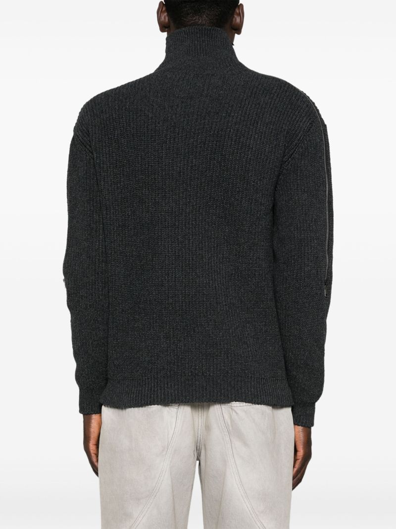 Ruffled-neck Sweater