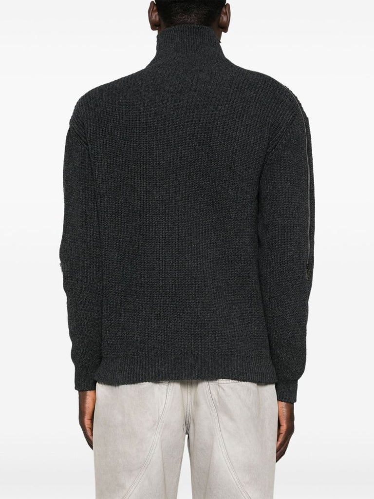 Ruffled-neck Sweater
