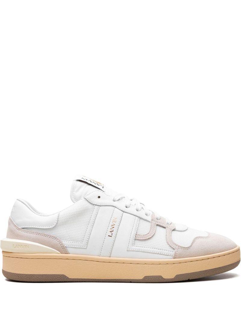 White Clay Panelled Sneakers