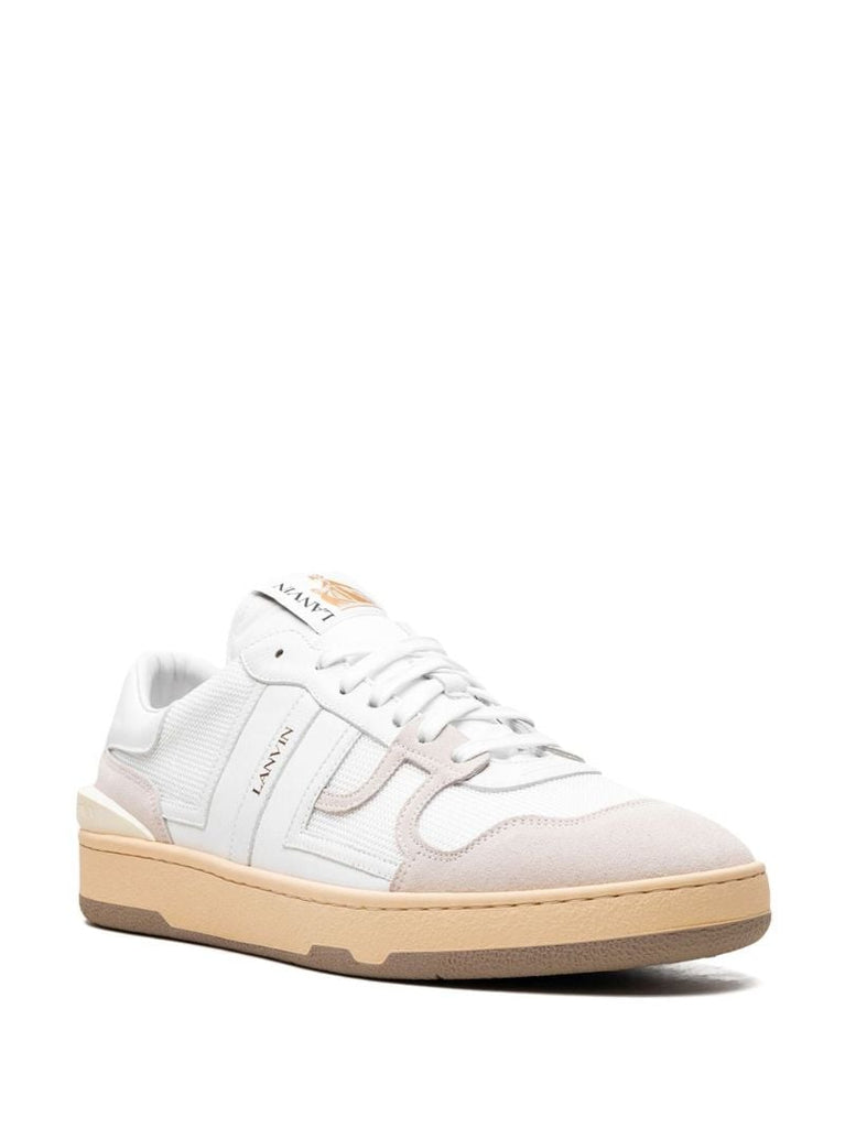 White Clay Panelled Sneakers