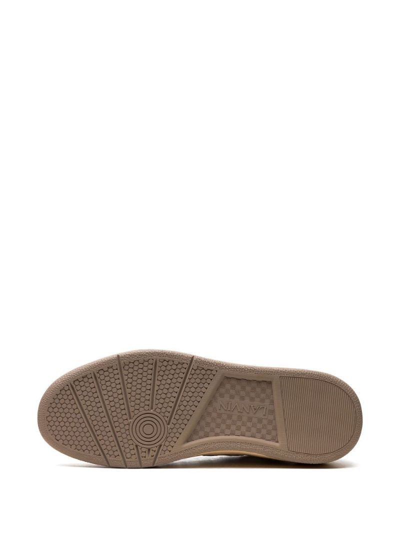White Clay Panelled Sneakers