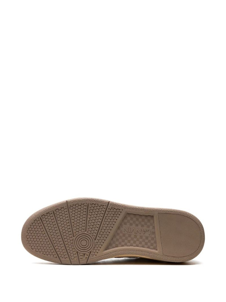 White Clay Panelled Sneakers