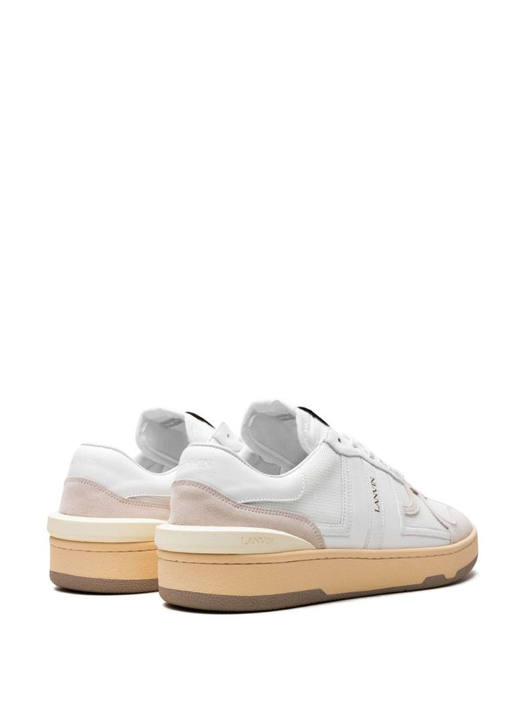 White Clay Panelled Sneakers