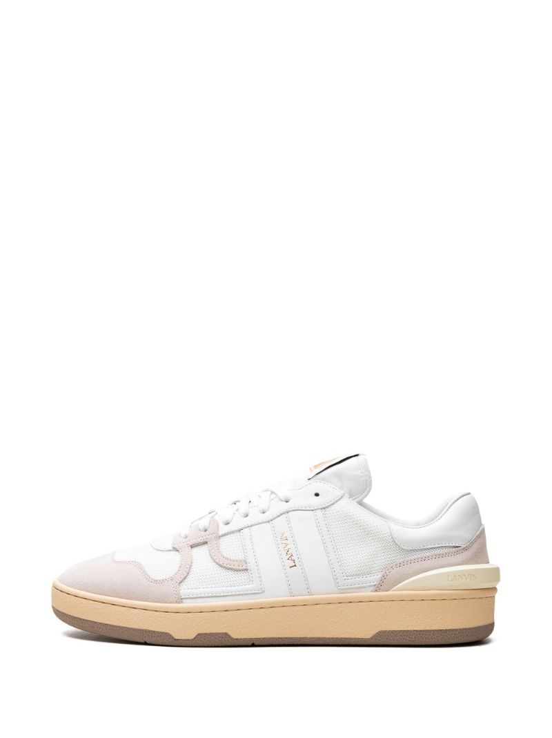 White Clay Panelled Sneakers