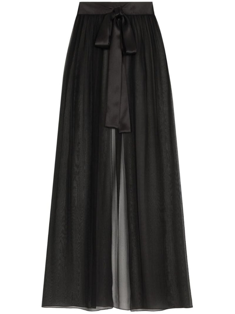 Silk Chiffon Maxi Skirt