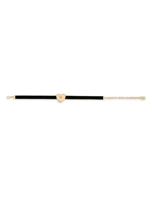 Dg Logo Velvet Necklace