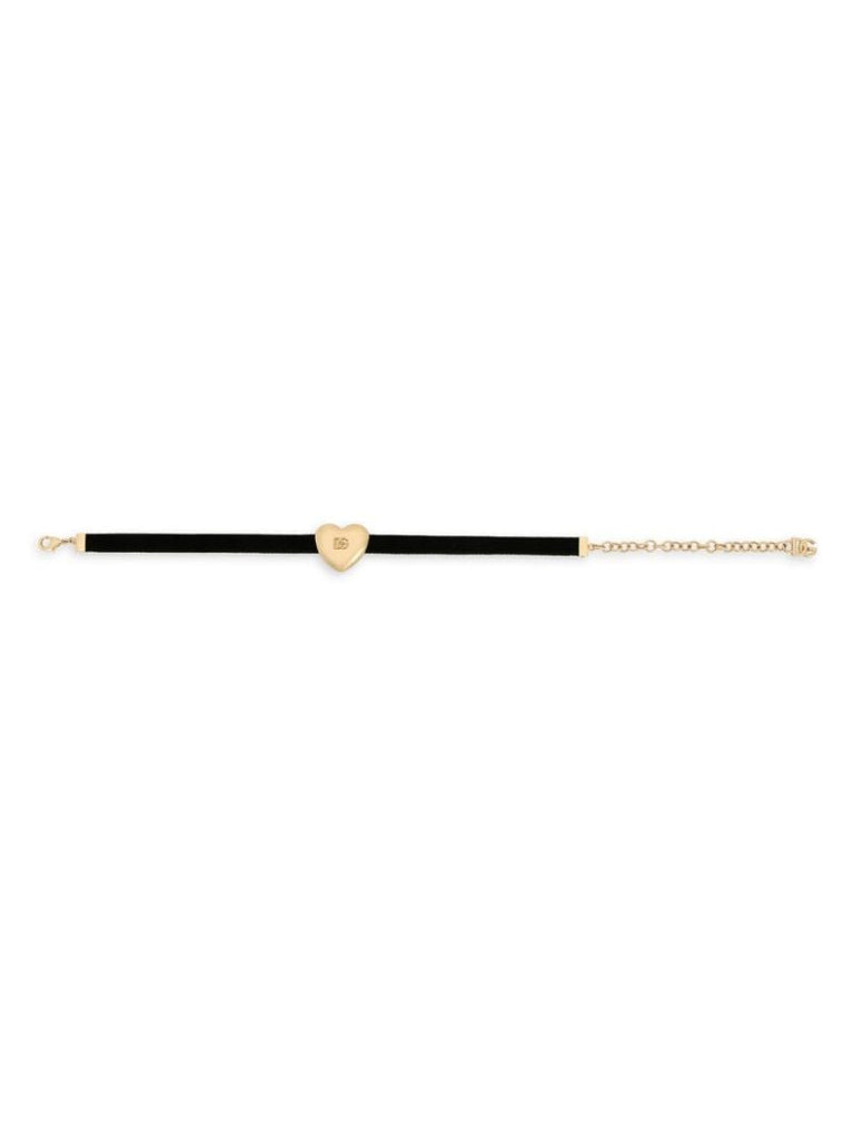 Dg Logo Velvet Necklace