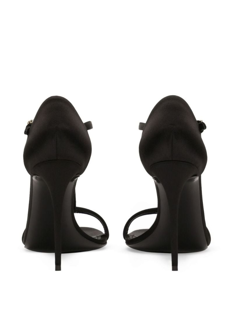 T-bar Satin Sandals