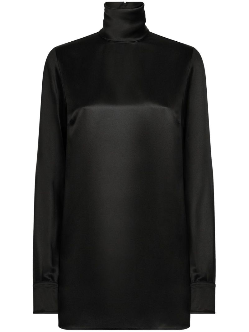 Stand-up Neck Blouse