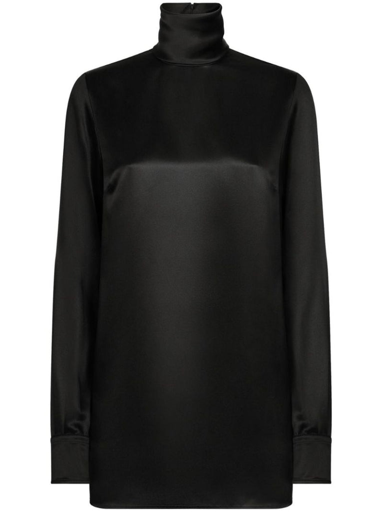 Stand-up Neck Blouse