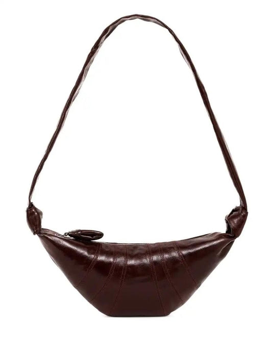 Brown Croissant Shoulder Bag